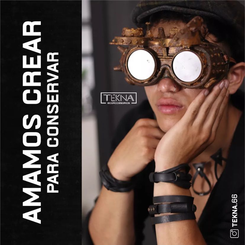 TEKNA es una marca upcycling de economía circular colombiana dirigida por Oscar Montenegro y Diomer Arcila,dos Quindíanos enamorados de la naturaleza y su cuidado, nuestra marca se caracteriza por usar el neumático reutilizado como insumo principal